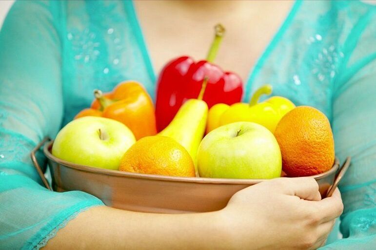 gyümölcsök és zöldségek a fogyásért